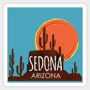 Vintage Sedona, Arizona Desert Sun Vortex Traveler Sticker